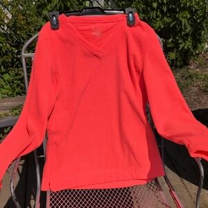 Women's Coral V-Neck Soft Sweatshirt